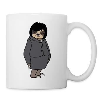 Sloth Woman Office Head Work colleague Colleague - Mug - white - Right