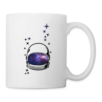 Astronaut Helmet Space Galaxy Stars Gift - Mug - white - Right