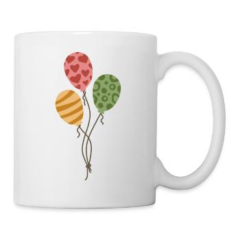 Ballons Ballons Cadeau d’anniversaire Pastel - Mug blanc - blanc - Droite