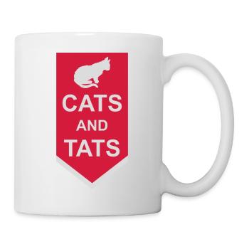 Citation de chats et de tats - Mug blanc - blanc - Droite