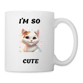I'm So Cute - little cat way too cute - Mug - white - Right