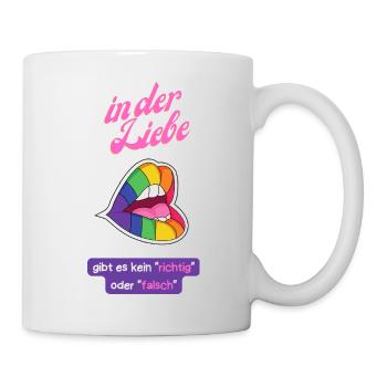 LGBTQ T-shirt - Tasse - Weiß - Rechts