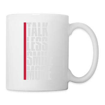 talk less smile more - Mug - white - Right