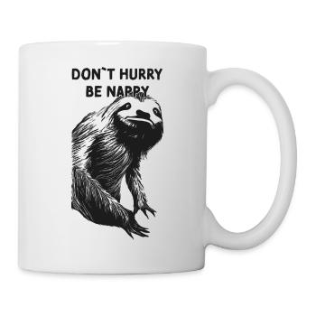 Ne vous dépêchez pas d’être nappy chemise de sommeil lève-tard fatigué - Mug blanc - blanc - Droite