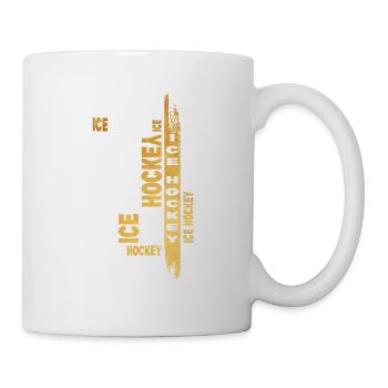 Eishockey Ice Hockey Gold Sport Spieler Fan Team - Tasse - Weiß - Rechts