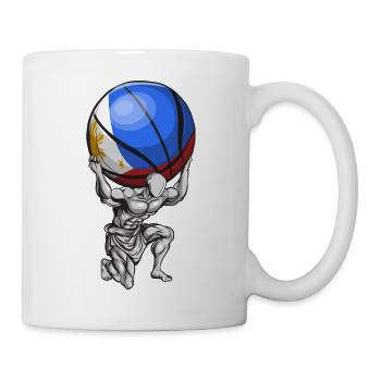 Philippines Filipino Flag Basketball I Gift - Mug - white - Right