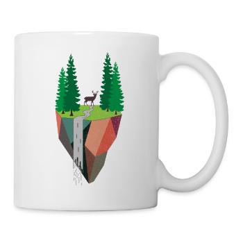 Art inspiré de la nature Peinture Paysage - Mug blanc - blanc - Droite