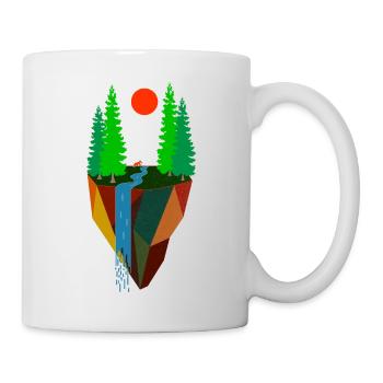 Art inspiré de la nature Peinture Paysage - Mug blanc - blanc - Droite