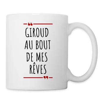 GIROUD AU BOUT DE MES RÊVES - Mug blanc - blanc - Droite