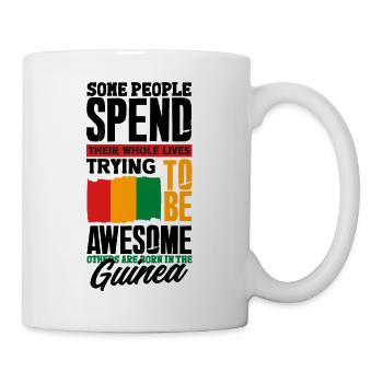 Guinée Guinée Guinée Drapeau Guinée Citation amusante - Mug blanc - blanc - Droite