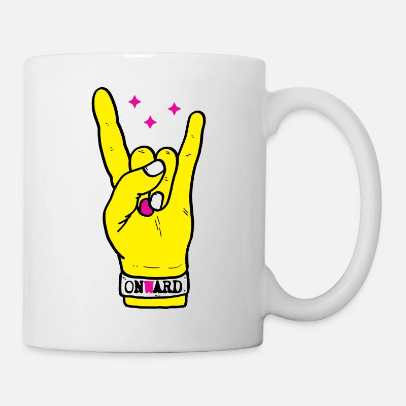 Let's go on - Punk Hand - Mug - white