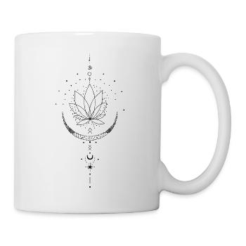Kleine Lotusblume - Tasse - Weiß - Rechts