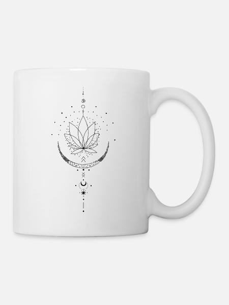 Kleine Lotusblume - Tasse - Weiß