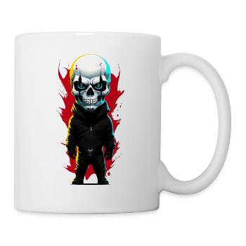 Small man with skull - Mug - white - Right