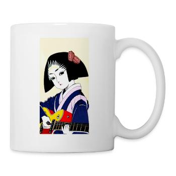 Guitare Geisha - Mug blanc - blanc - Droite