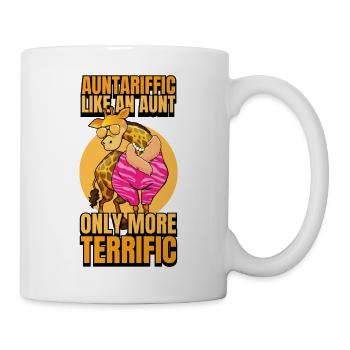 Auntariffic Lustige Tante Geschenkidee Tantchen - Tasse - Weiß - Rechts