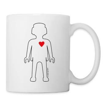 Playmobil Figure With Heart - Mug - white - Right