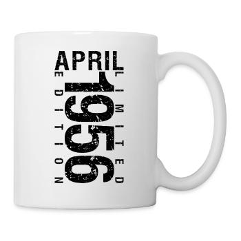 Anniversaire Avril 1956 Avril né en Avril 1956 - Mug blanc - blanc - Droite
