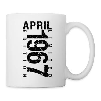 Anniversaire Avril 1967 Avril né en Avril 1967 - Mug blanc - blanc - Droite
