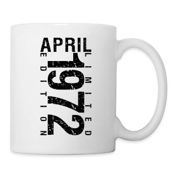 Anniversaire Avril 1972 Avril né en Avril 1972 - Mug blanc - blanc - Droite
