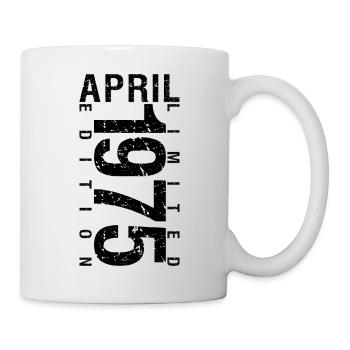 Birthday April 1975 April born in April 1975 - Mug - white - Right