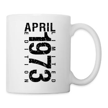 Birthday April 1973 April born in April 1973 - Mug - white - Right