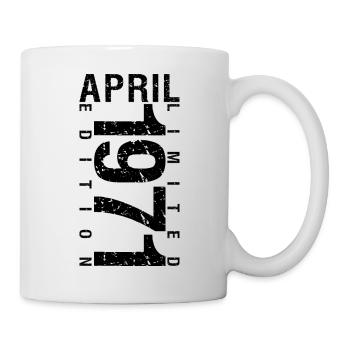 Anniversaire Avril 1971 Avril né en Avril 1971 - Mug blanc - blanc - Droite