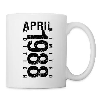 Anniversaire Avril 1988 Avril né en Avril 1988 - Mug blanc - blanc - Droite
