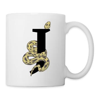 Lettre j serpent - Mug blanc - blanc - Droite