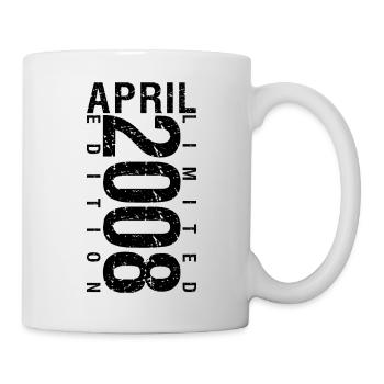 Anniversaire Avril 2008 Avril né en Avril 2008 - Mug blanc - blanc - Droite