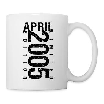Anniversaire Avril 2005 Avril né en Avril 2005 - Mug blanc - blanc - Droite