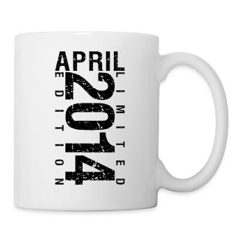 Birthday April 2014 April born in April 2014 - Mug - white - Right