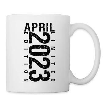 Anniversaire Avril 2023 Avril né en Avril 2023 - Mug blanc - blanc - Droite