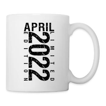 Geburtstag April 2022 April geboren im April 2022 - Tasse - Weiß - Rechts