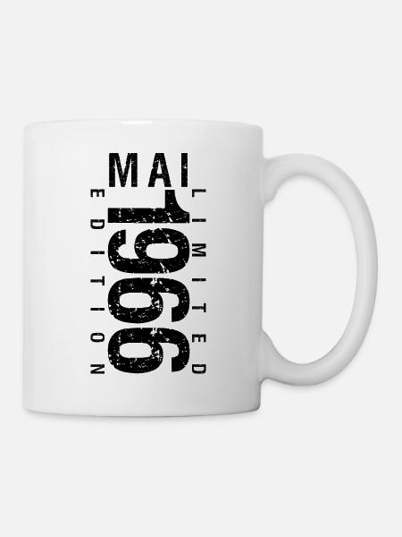 Anniversaire Mai 1966 Mai né en May 1966 - Mug blanc - blanc