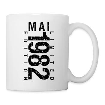 Mai 1982, Mai, 1982, cadeau Mai 1982, anniversaire - Mug blanc - blanc - Droite
