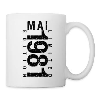 Anniversaire Mai 1981 Mai né en May 1981 - Mug blanc - blanc - Droite