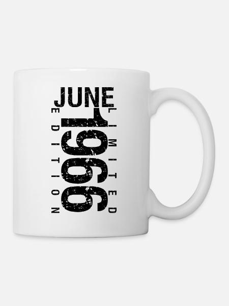 Geburtstag Juni 1966 Juni geboren im Juni 1966 - Tasse - Weiß