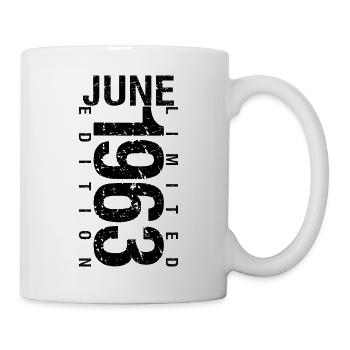 Birthday June 1963 June born in June 1963 - Mug - white - Right