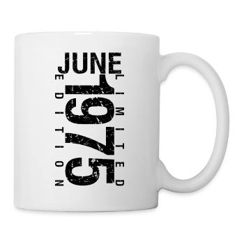 Anniversaire Juin 1975 Juin né en June 1975 - Mug blanc - blanc - Droite