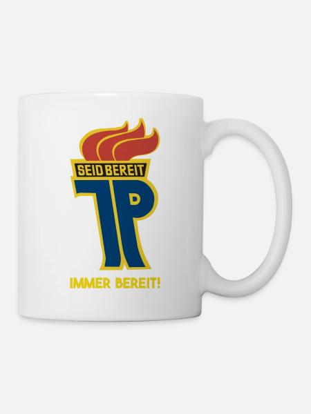 DDR Pionier Ostalgie Geschenkidee - Tasse - Weiß