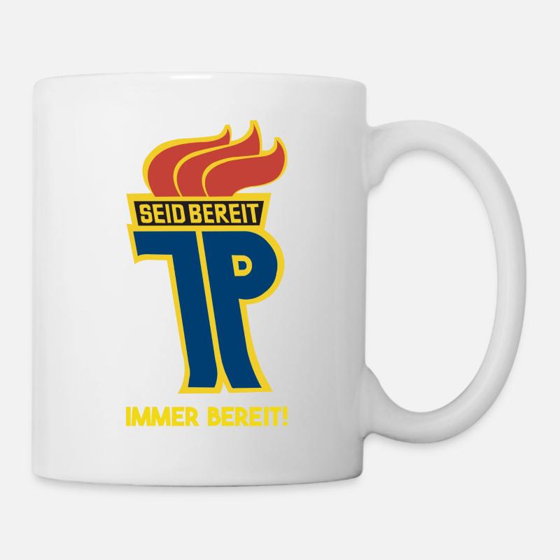 DDR Pionier Ostalgie Geschenkidee - Tasse - Weiß