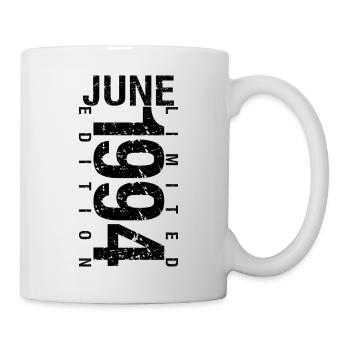 Geburtstag Juni 1994 Juni geboren im Juni 1994 - Tasse - Weiß - Rechts