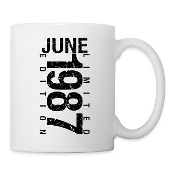 Birthday June 1987 June born in June 1987 - Mug - white - Right