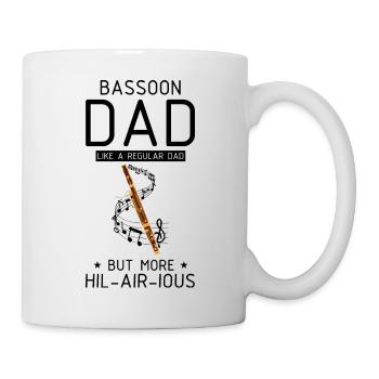 Basson Orchesta design pour bassonistes - Mug blanc - blanc - Droite