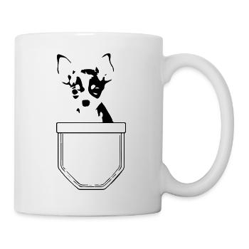 Hund Chien - Mug blanc - blanc - Droite
