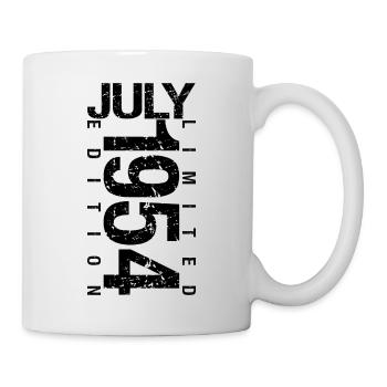 Anniversaire Juillet 1954 Juillet né en July 1954 - Mug blanc - blanc - Droite