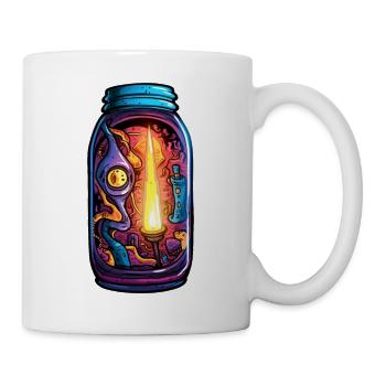 Mystic Candle Bottle Drawing - Mug - white - Right