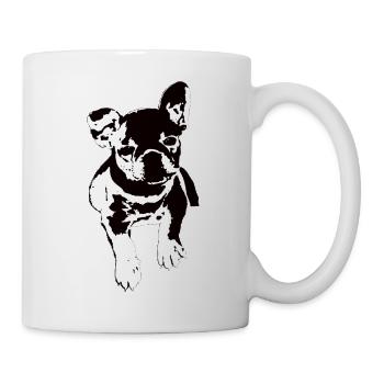 French Bulldog Portrait Black White - Mug - white - Right