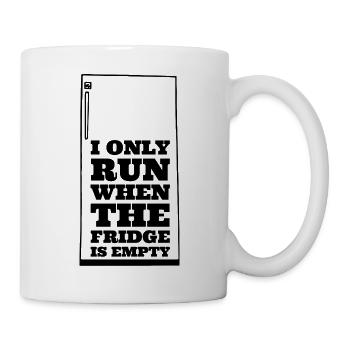 i only run when the fridge is empty - Mug - white - Right